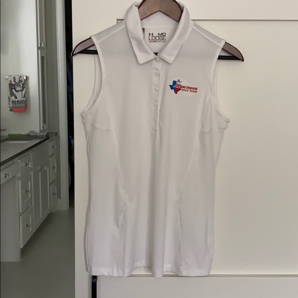 Sleeveless collar shirt